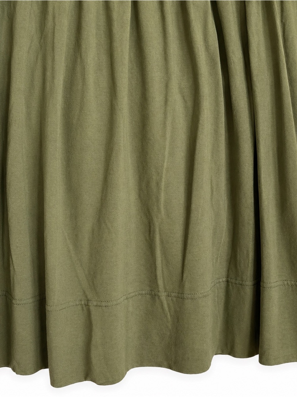 Banana Republic Women’s Olive Green V-Neck Smocked Waist Dress, Size Small - Picture 7 of 9